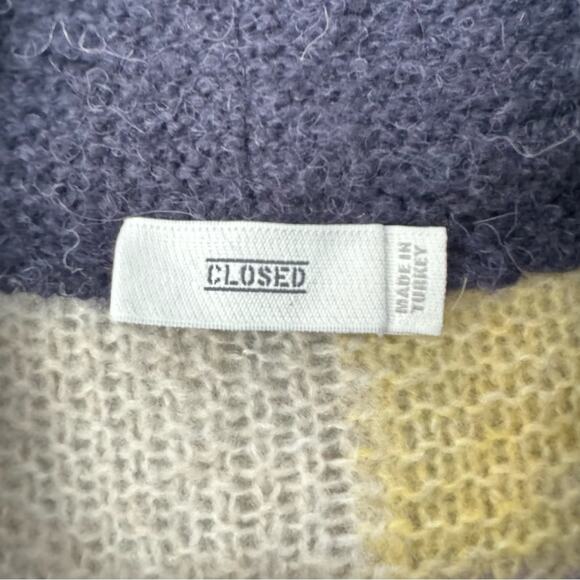 Closed Colorblocked Alpaca Wool Blend Oversized Cardigan - Picture 5 of 16